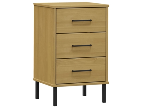 Mesita De Noche VIDAXL Marrón Madera (40x35x64.5 )