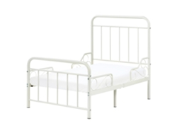 Cama Extensível Para Crianças Beliani Anais De Ferro Branco 90x130x160x200