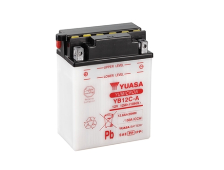 Batería de moto YUASA YB12C-A 12V 12AH