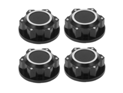 Mali 4 Parafusos de Roda Rc em Liga de Alumínio Antiderrapante e Protetor de Poeira Hexagonais para Arrma 1:5 Kraton 8s Carro Rc Preto