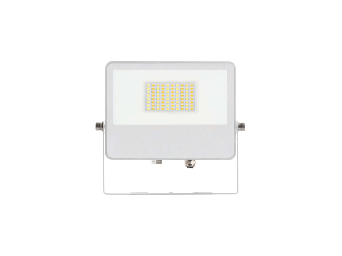 Proyector Led Exterior Sky De 40 W Con Tecnología De Conmutación Cct 3000 K/4000 K/5000 K, Haz De 115º, Estructura De Aluminio Blanco - Beneito &amp; Faure