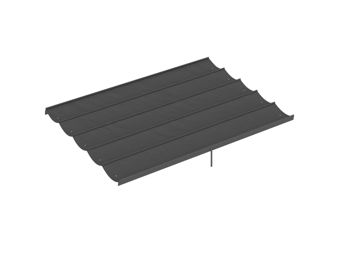 Capa Retratil Pergola 3,5x2,6m Cinza Escuro