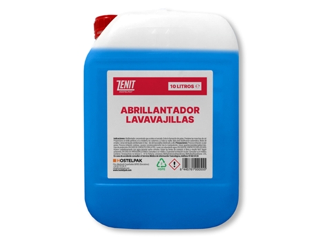 HOSTELPAK 10L Abrillantador lavavajillas abrillantador para máquinas lavavajillas Productos de limpieza Menaje Limpieza vajilla automática Limpieza...