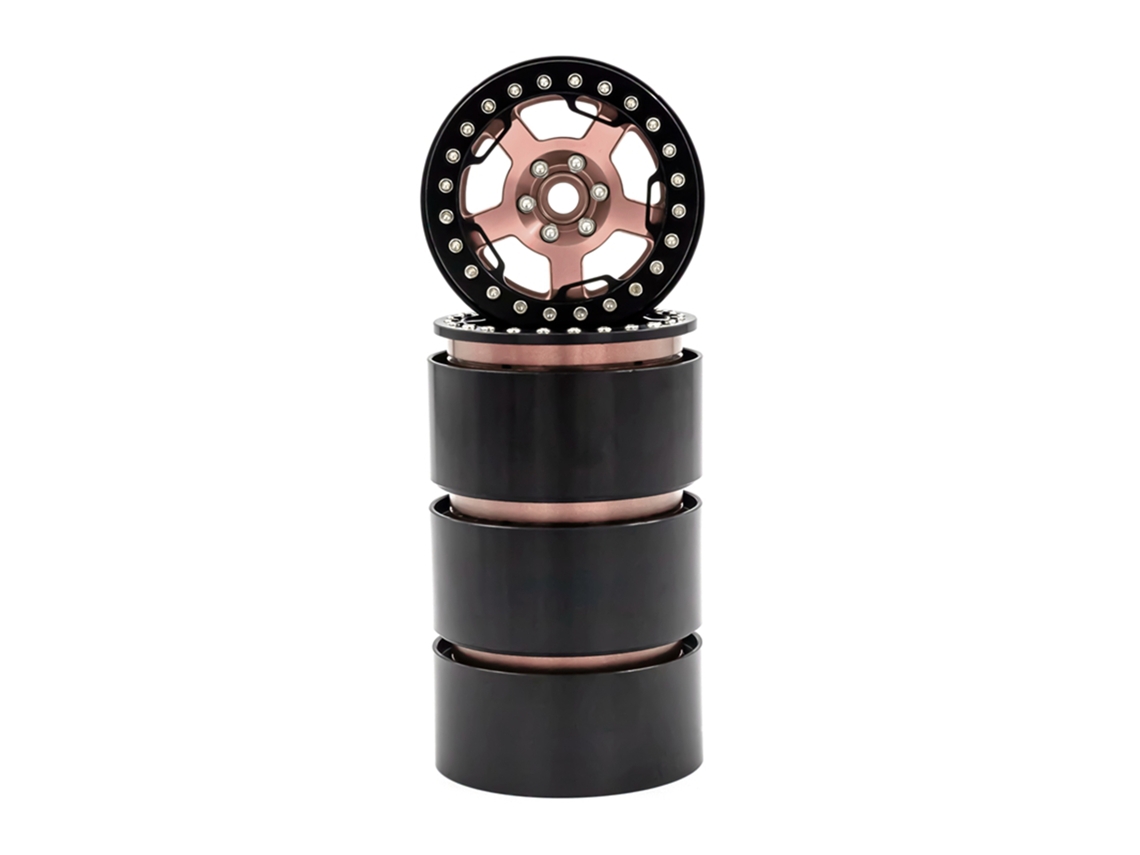 Mali aro de Liga de Alumínio Beadlock 2.2in Jogo de 4 para Carros Rc 1/10 1/8 Trx4 90046 90047 Rr10