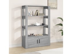 Aparador 80x30x119,5 cm Derivados de Madera Sonoma Gris
