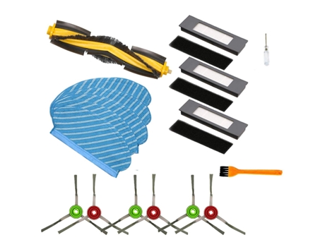Para acessórios do kit de filtro de escova lateral de rolo ecovacs deebot ozmo 950