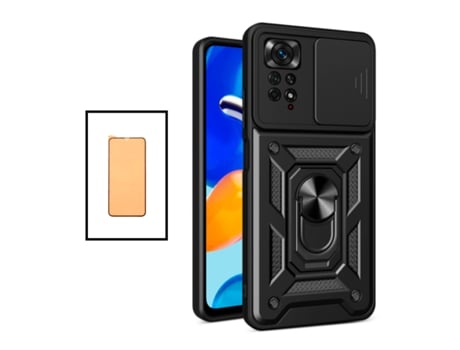 Funda para Xiaomi Redmi Note 11 Pro, Redmi Note 11 Pro+ GIFT4ME Vidrio Templado Negro