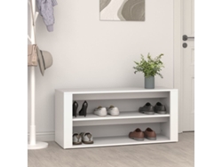 Zapatero Organizador en Derivados de Madera Blanco 100X35X45 Cm
