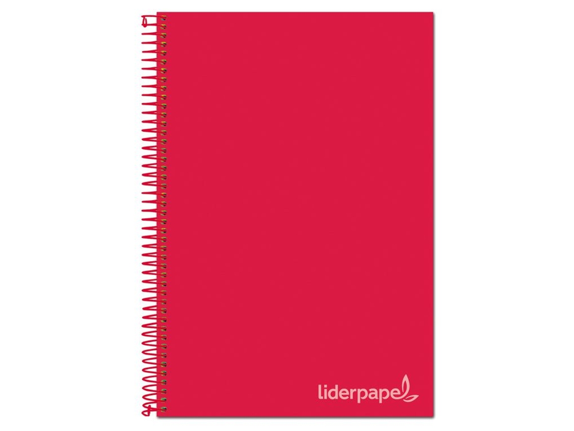 Cuaderno LIDERPAPEL Jolly Séries 140h de 75g/m² Rojo (A4)