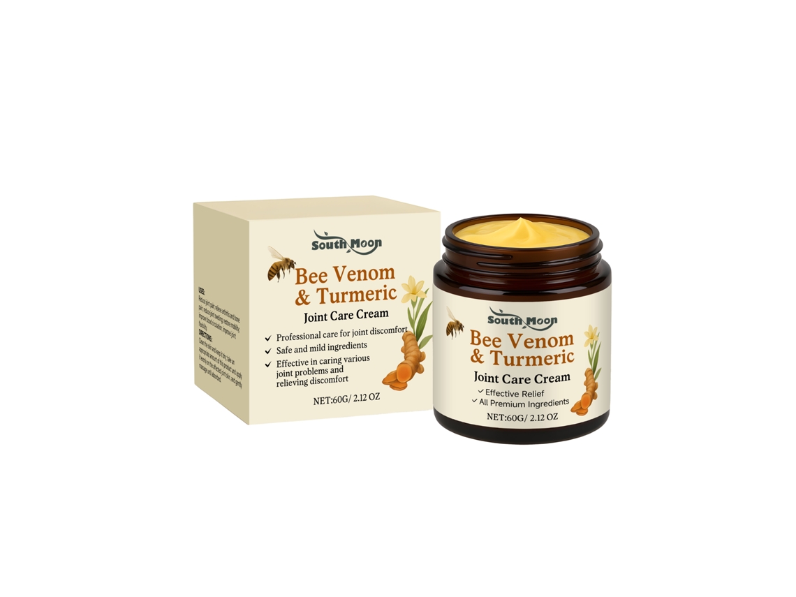 Crema corporal de veneno de abeja para un cuidado intensivo.