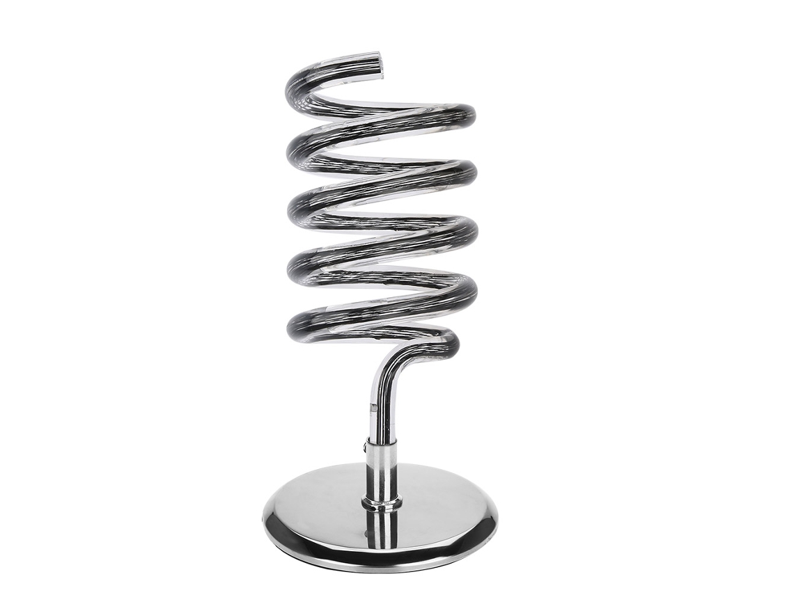Soporte Para Secador De Pelo De Acero Inoxidable Estable Con Base De Acrílico Para Salón Y Hogar