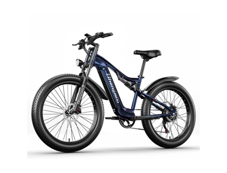 Bicicleta Eléctrica SHENMILO Mx03 Freno De Disco Mecánico Bafang1000W Motor Pico Azul
