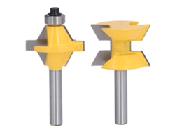 2026velora-2 Piezas Cabezal De Fresadora 8mm Mango 120 Grados Herramienta De Corte Ranurado Para Carpintería