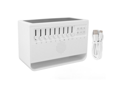 Difusor de aroma con llama simulada y ruido blanco USB para el hogar y la oficina