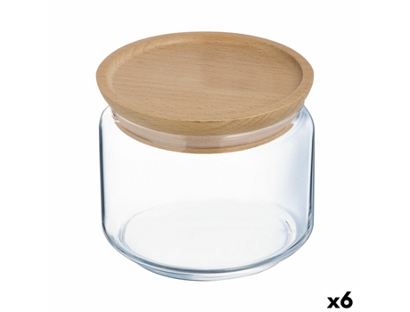 Tarro Luminarc Pav Transparente Vidrio (500 ml) (6 Unidades)