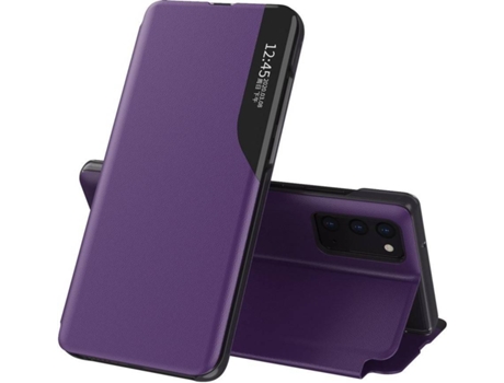 Carcasa Samsung Galaxy A72 LMOBILE Leather Morado