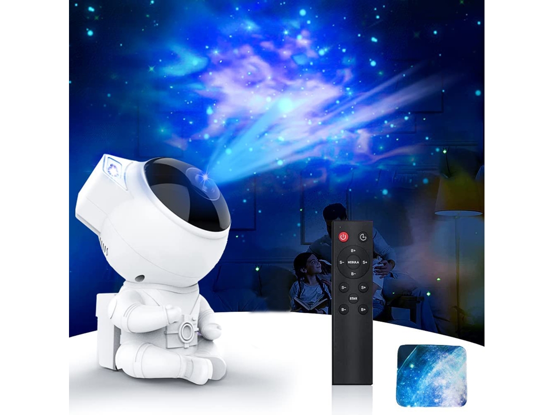 Lámpara De Astronauta Con Proyector De Estrellas, Control Remoto, Luz Ambiental Y Nocturna.