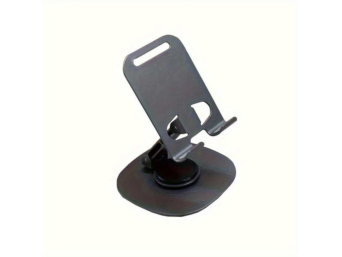 Soporte Ajustable De Aluminio Para Teléfono Con Dos Posiciones, Rotación De 360° Y Diseño Plegable. Equipado Con Luz Led Y Puerto Usb. Portá