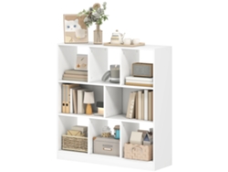 Librería de 8 estantes 97,5x30x100cm Blanca