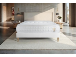 Colchón Base Vingt Quatre LITIER_DELUXE_TRADITION Espuma con memoria Blanco (200x200cm)