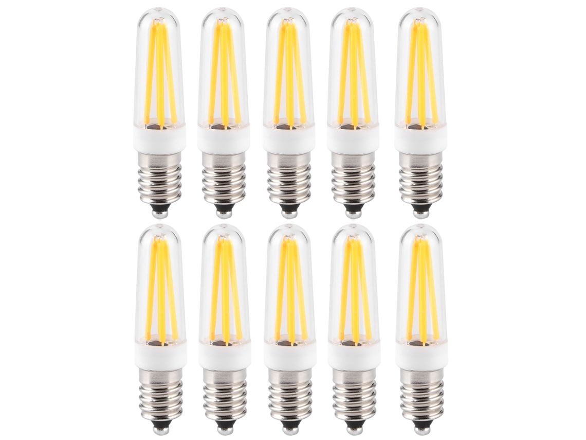 2026-10 Piezas Bombilla Led E14 Mini Regulable 3w Ac 230v Para Iluminación Hogar Coche Armario Hotel