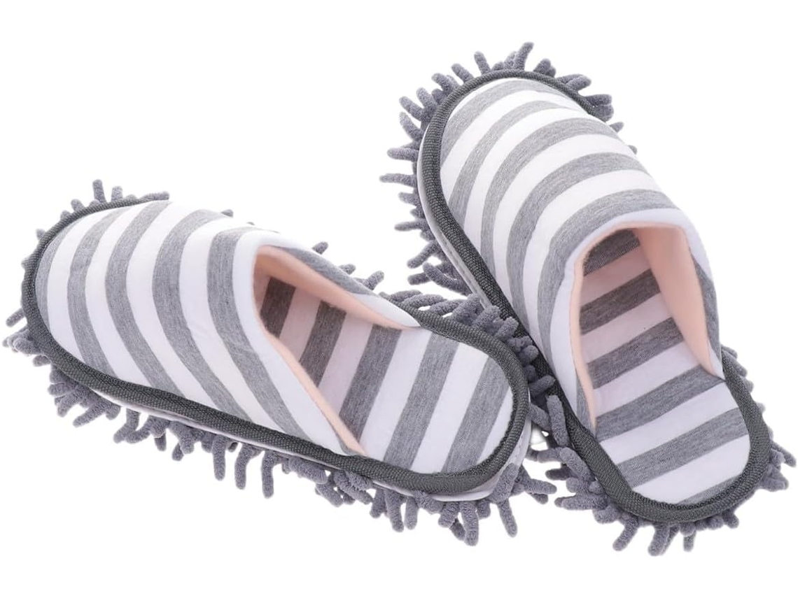 1 Par De Pantuflas De Chenilla Para Limpieza De Pisos, Cubrezapatos Absorbentes, Recogedores