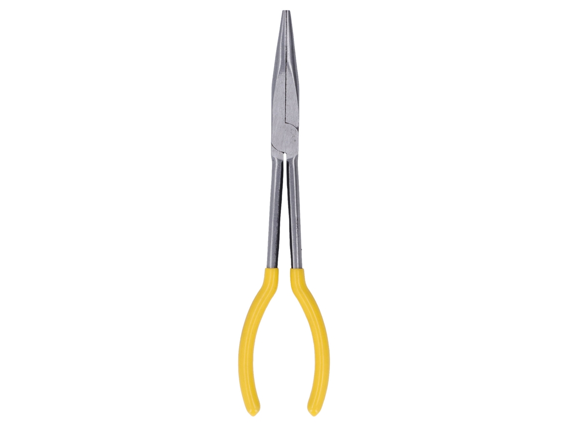Pinzas De Punta Larga, Acero 45, 28 Cm, Para Cortar Cables Y Realizar Reparaciones, Con Mango Cómodo.