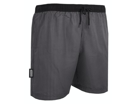 Bañador de hombre GUGGEN MOUNTAIN Style 6 a cuadros (Gris - XXL)