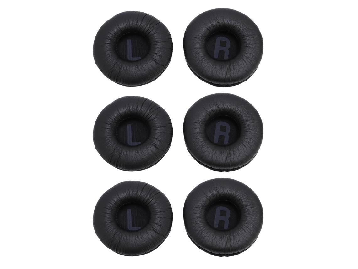 6 Almohadillas De Repuesto Para Auriculares Para Mayor Comodidad Y Aislamiento Acústico Para Tune 600btnc 660nc 510bt T450bt T500bt (negro)