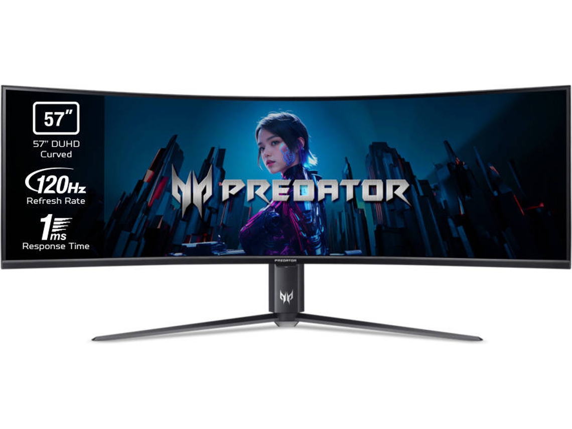 Monitor Gaming ACER Predator Z57bmiiphuzx (57'' - Curvo - 1 ms - 120 Hz - DUHD - Negro)