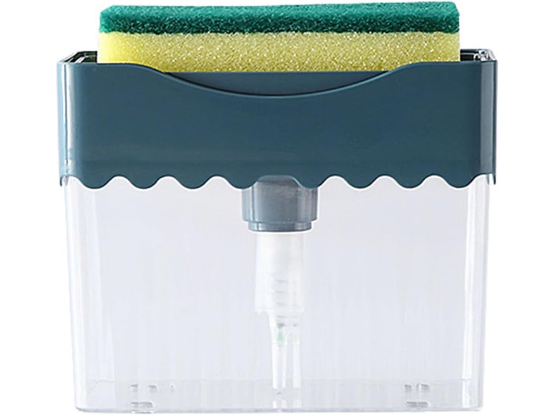Dispensador Automático Líquidos Esponja Resistente Desgaste 1 Cepillo Cocina Lavar Platos Cocinar