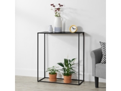 Consola [EN.CASA] Storage  (Negro - Metal, Resistente A Los Arañazos - 92 x 80 x 32 cm)