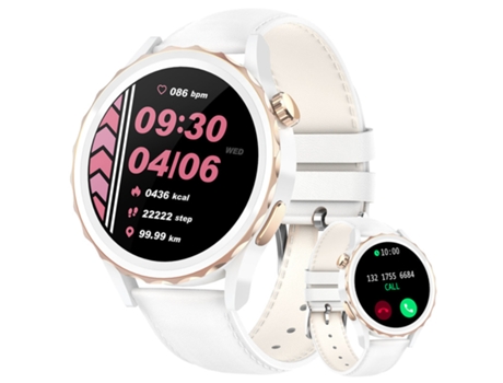 Smartwatch CHRONUS Mujer con Llamada Bluetooth Smartwatch 24 Modos Deportivos Monitor de Ritmo Cardíaco SpO2 Sueño Impermeable IP68 Oro