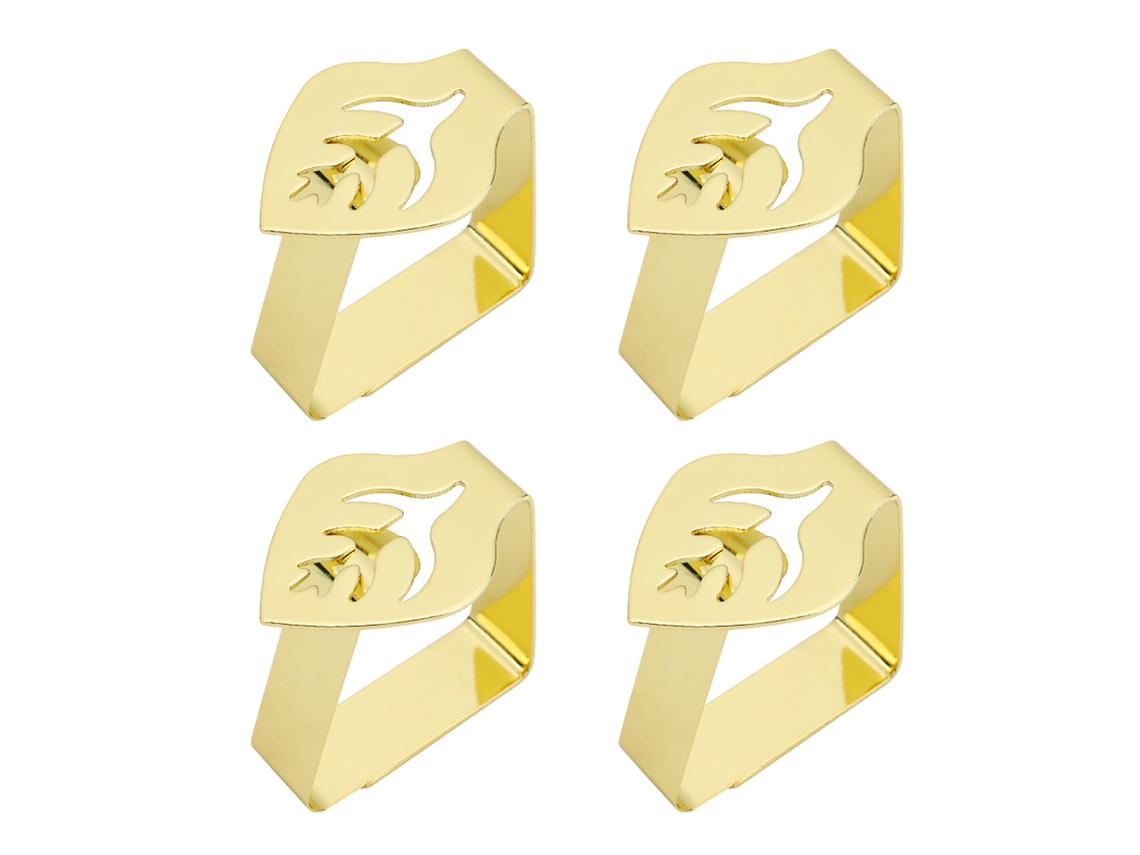 4pcs Pinzas de Acero Inoxidable para Manteles, Pinzas para Mesas de Picnic, para Restaurantes, Bodas y Fiestas de Graduación EIOORORRIY