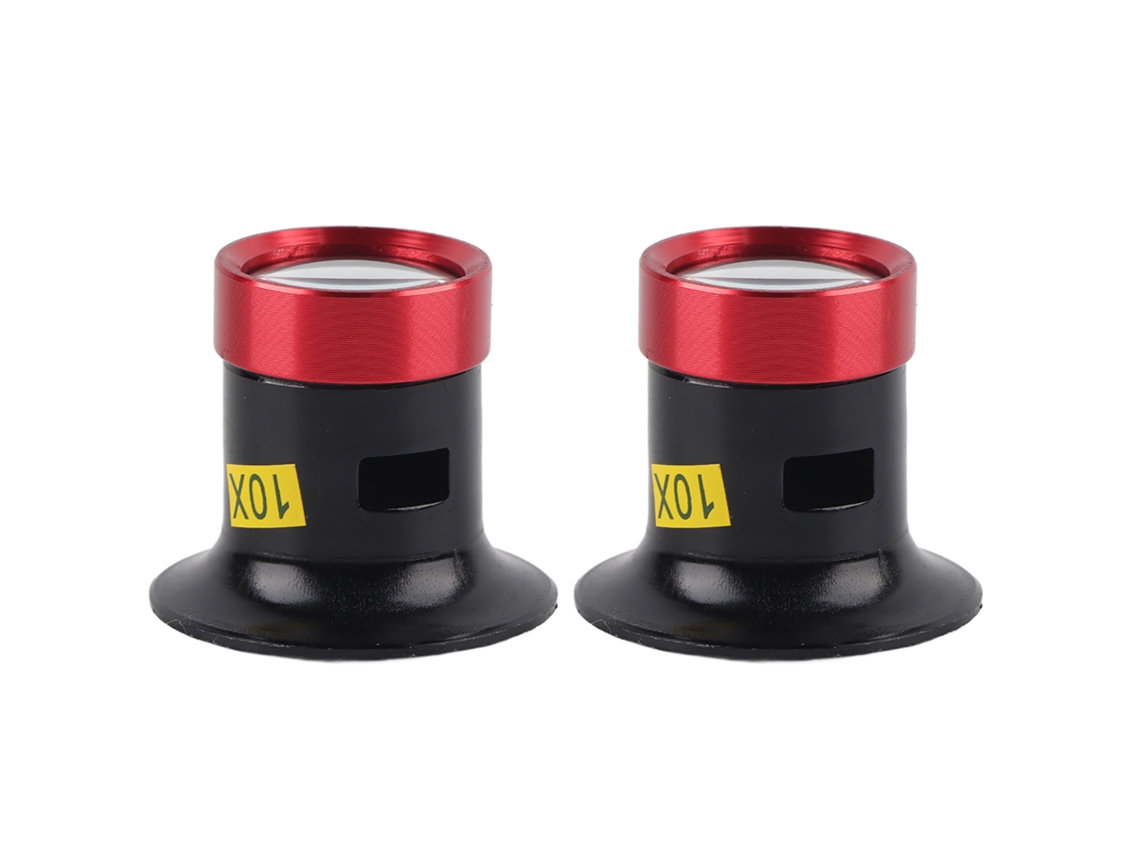 2 Lupas De 10 Aumentos Para Reparación De Relojes - Herramienta Profesional Con Material Duradero