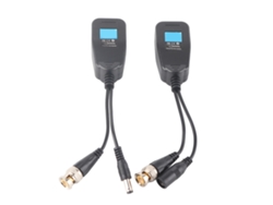 1 Par De Balunes Para Transceptores Pasivos De Vídeo Y Alimentación Para Cctv, Conector Bnc A Conector Rj45