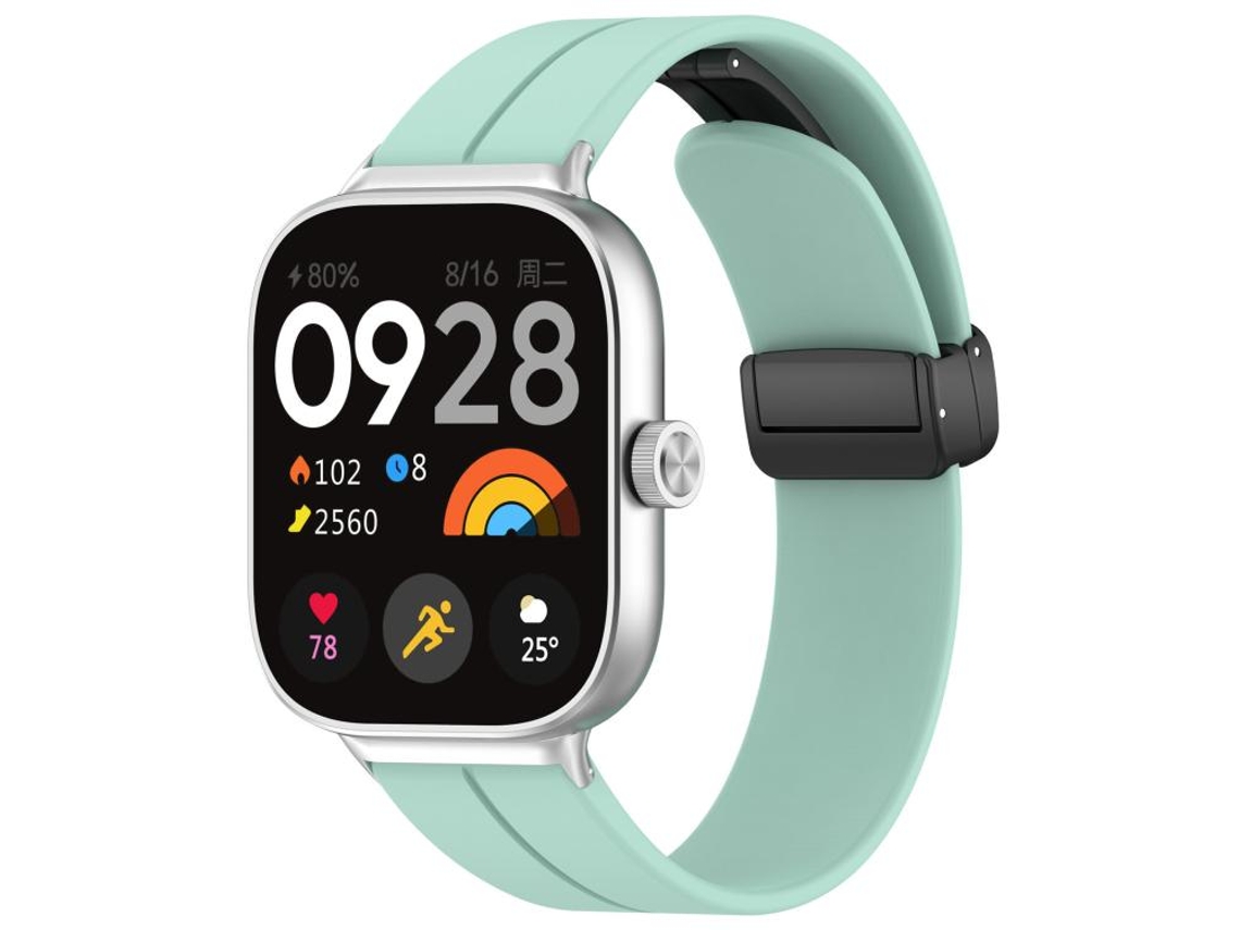 Correa para Xiaomi Band 9 Pro / 8 Pro / Redmi Watch 6 / 5 - Silicona - Cabeza plana - Hebilla negra