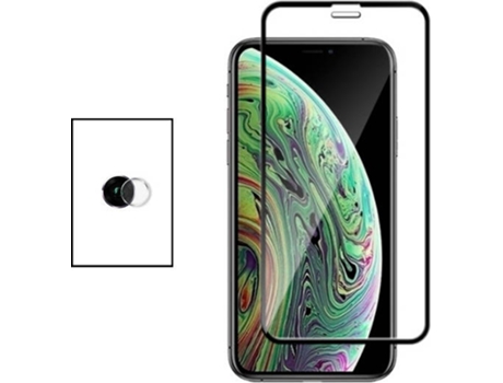 Kit Protector de Cámara Trasera Apple iPhone XR PHONECARE y Cristal Templado 5D Full Cover