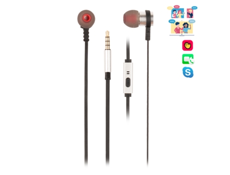 Auriculares Con Cable NGS ELEC-HEADP-0294 (In Ear - Negro)