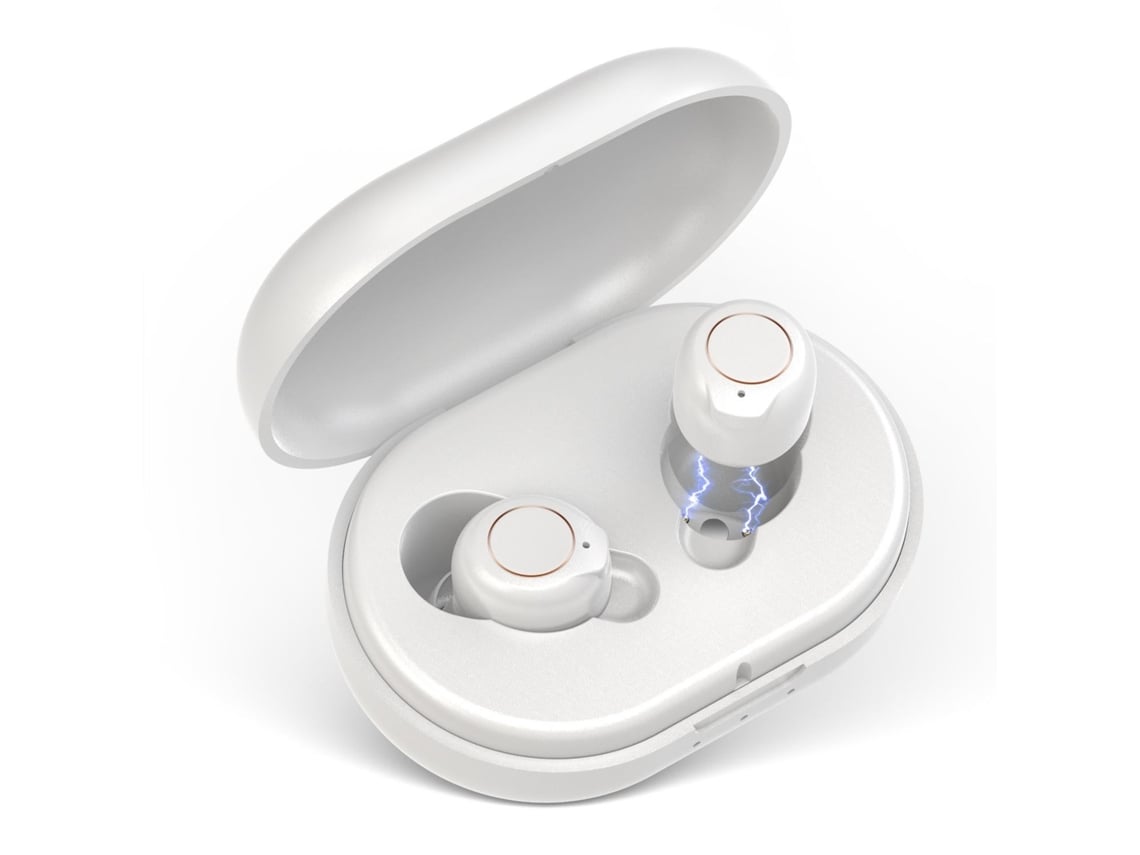 Audífono táctil mini, audífono inteligente recargable para personas mayores - Blanco NICECEE