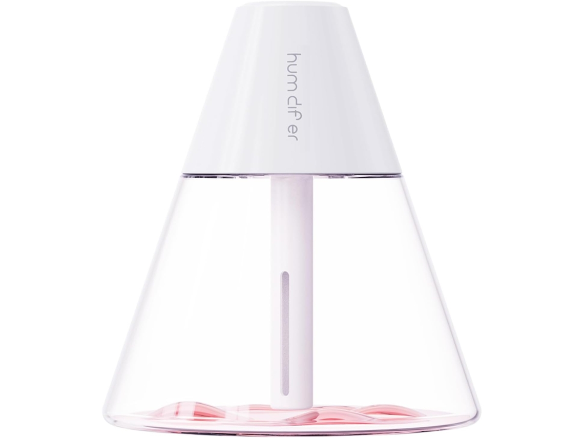 Mini Humidificador 260ml De Escritorio, Diseño Volcán, Silencioso Con Led