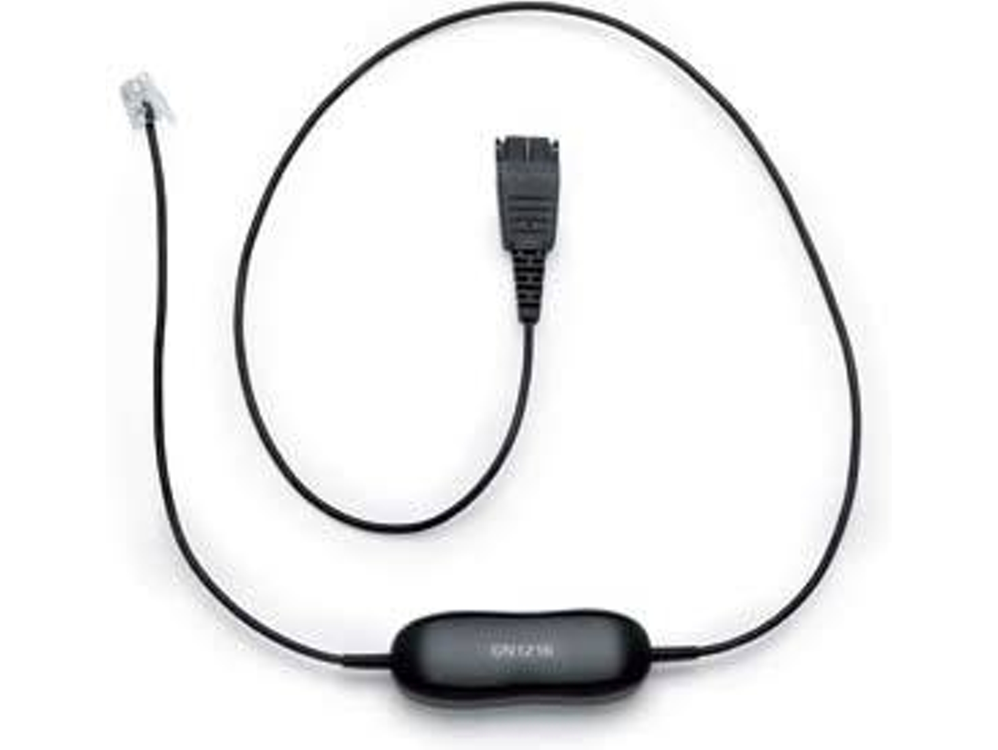 Adaptador de interfaz JABRA GN1216 RJ 9 Macho QD Macho Negro