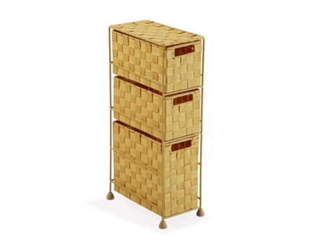 Cajonera de Tela 3 cajones 155 x 28 x 57 cm Amarillo TIENDA EURASIA