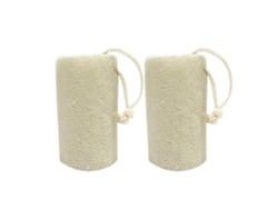 2 Cepillos De Baño De Esponja De Lufa Natural, Cepillos Exfoliantes Para La Espalda Para Hombres Y Mujeres.