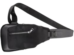 Riñonera Para Hombre Con Puerto De Carga Usb Y Correa Cruzada Para El Hombro, Confeccionada En Tejido Oxford.
