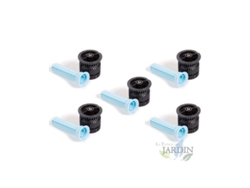 5 Boquillas He-Van-15 para Aspersor de Riego RAIN BIRD Alta Eficiencia Y Ahorro de Agua Alcance 4,5 M Negro RAIN BIRD