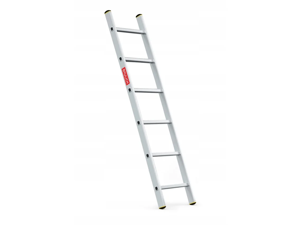 Escalera Inclinada De Aluminio, 1x6 Peldaños, Baulich