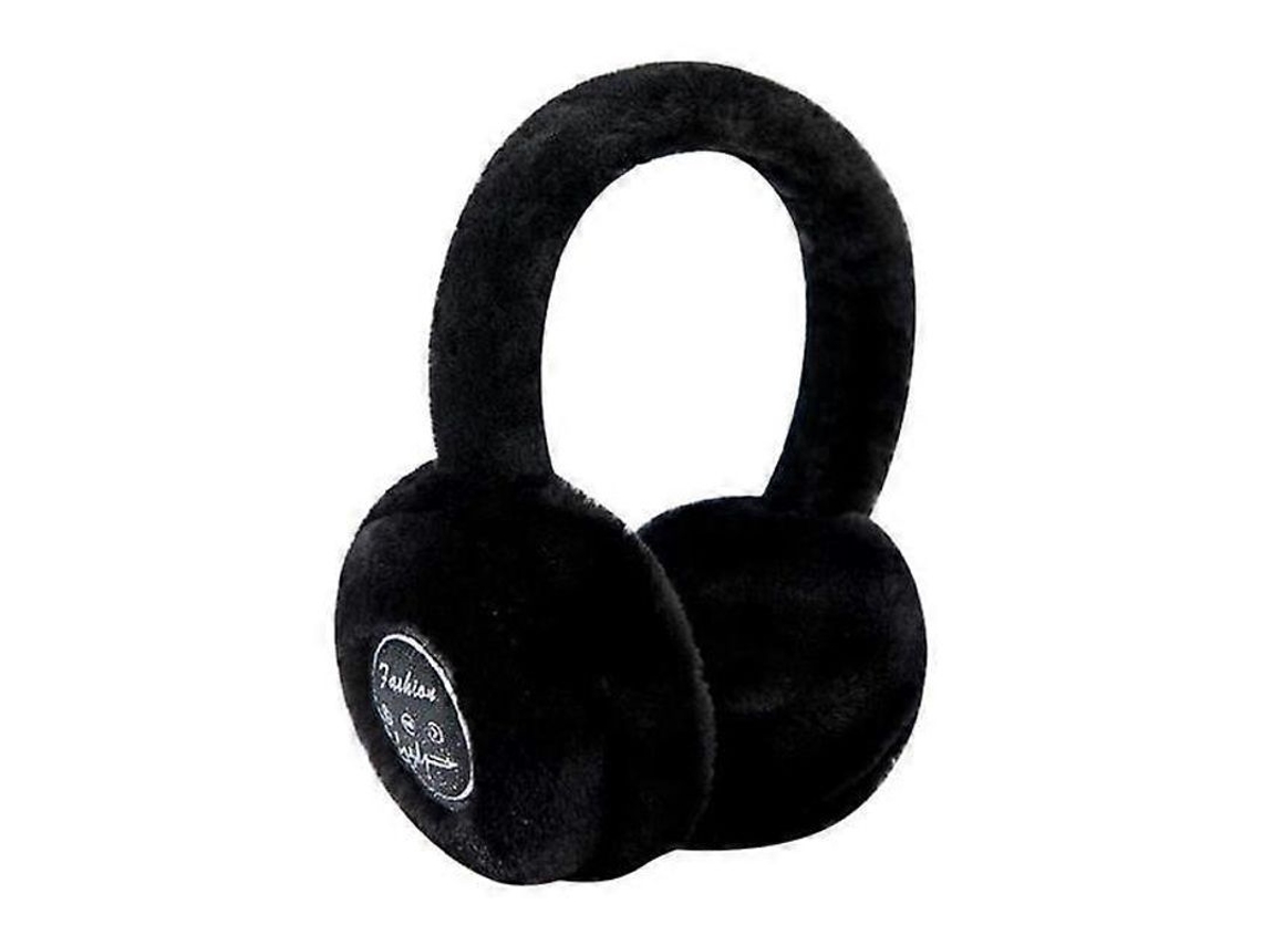 Bonitos Auriculares Inalámbricos Estéreo Bluetooth De Color Liso Con Suaves Puntas De Piel Para Las Orejas, Ideales Para Usar Al Aire Libre En Invierno.