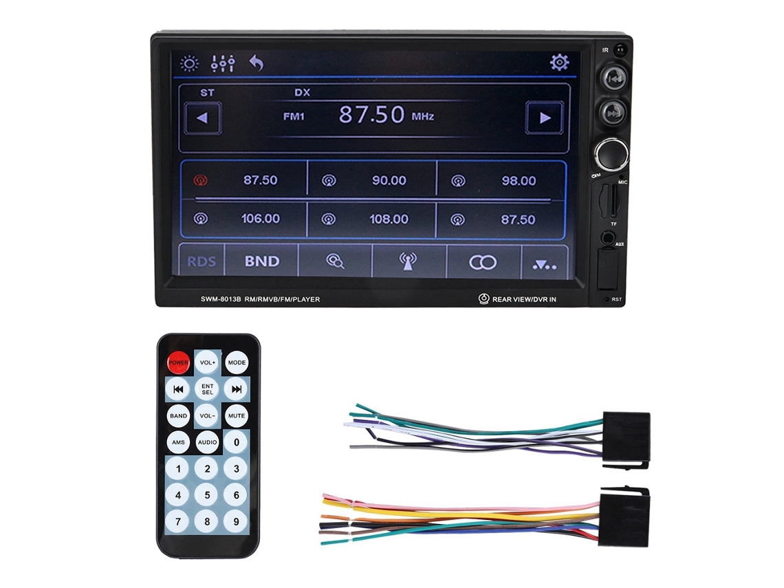 Autoestéreo De 7 Pulgadas Y 2 Din Con Bluetooth, Reproductor Mp5 Y Sistema De Audio Para Automóvil 8013b