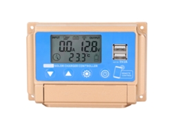 Controlador Solar Mppt De 50 A, 12 V/24 V, Con Doble Puerto Usb De 5 V Y 2 A, Pantalla Lcd Y Bluetooth.